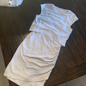 BAE the label maternity and nursing dress. Grey. Size Medium.